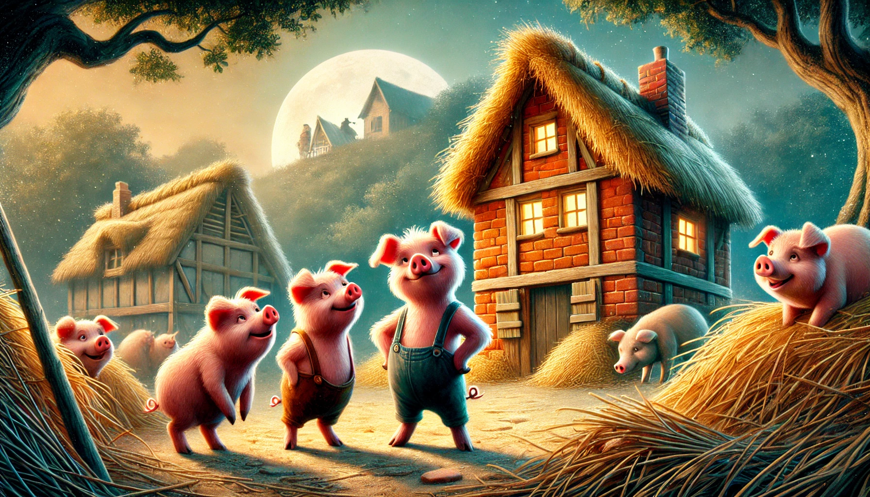 3 little pigs poem | Bedtimestoriesworld